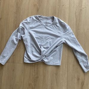 Gray lululemon sweatshirt size 4